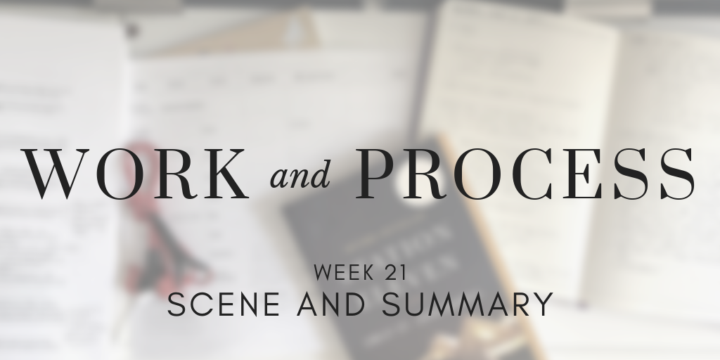 Work and Process Week 21: Scene and Summary