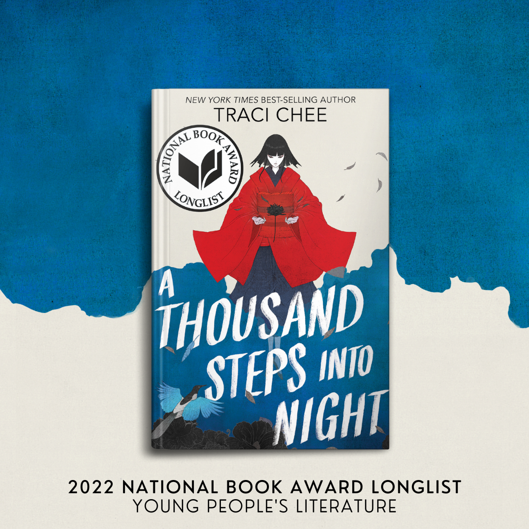 cover of A Thousand Steps into Night with a white medal that reads 