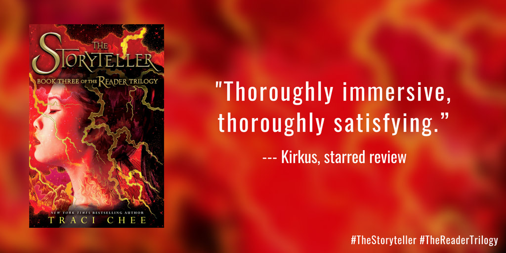 pull quote from the Kirkus starred review of The Storyteller: 